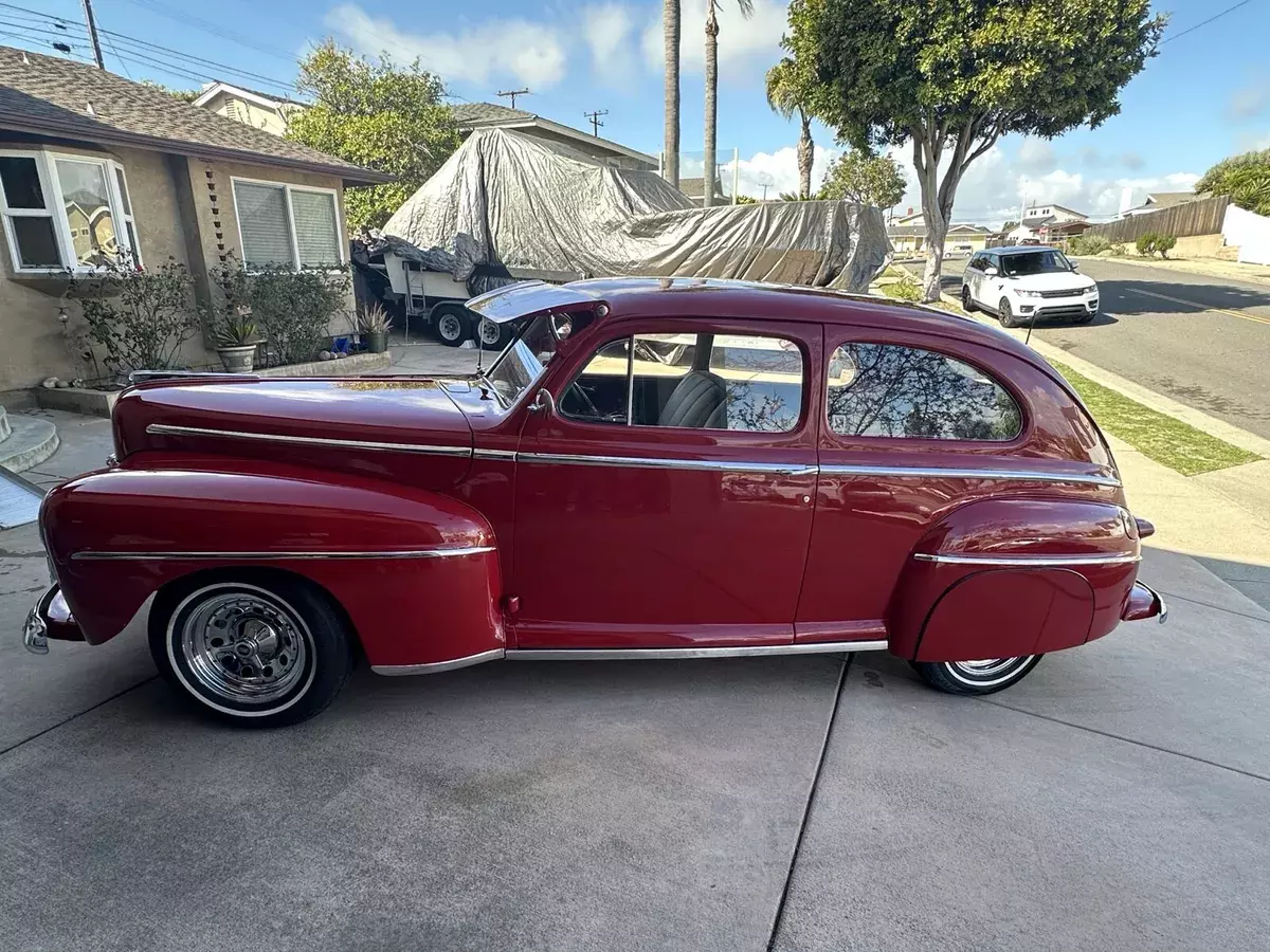 1947 Ford Super Deluxe Coupe Red 1947 Ford Super Deluxe