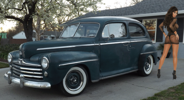 1947 Ford Tudor Super Deluxe V8 Hot Rat Rod Custom Daily Driver Sedan 1947 Ford Super Deluxe "Kool Kustom" NO RESERVE !!!