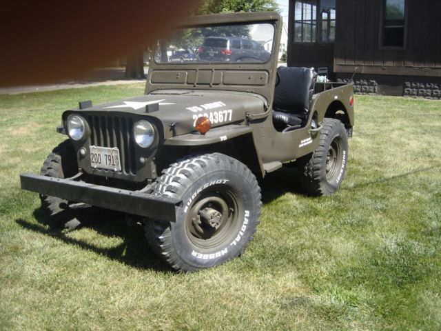 1947 Jeep Willys CJ-2  , m38 military clone 1947 Willys cj2a -m38 body