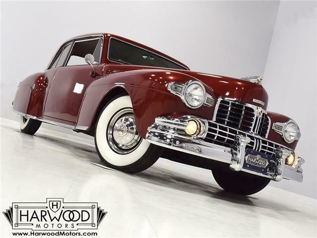 1947 Lincoln Continental Coupe 584 Miles Burgundy 292 cubic inch V12 3-speed m 1947 Lincoln Continental Coupe --