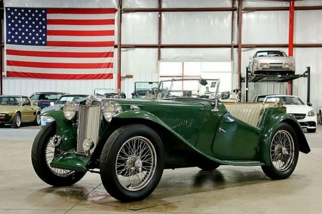 1947 MG TC 95135 Miles British Racing Green Convertible 4-Cylinder 4-Speed Manu 1947 MG T-Series --