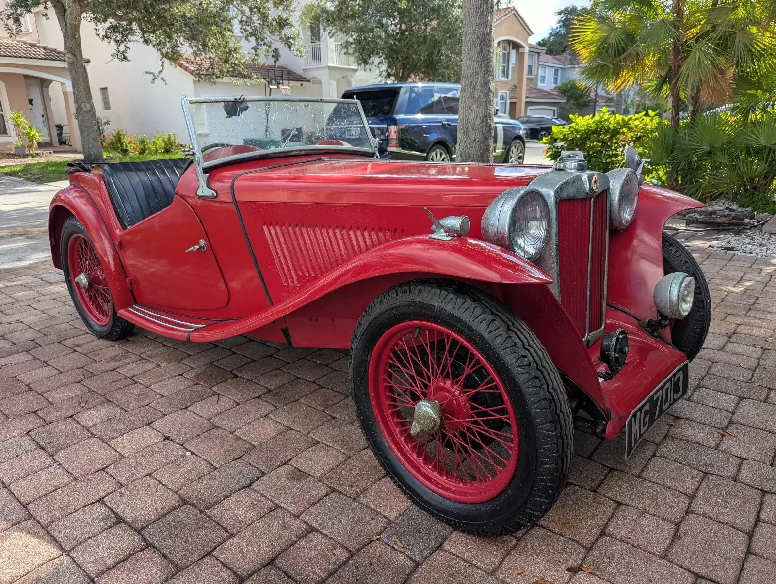 1947 MG TC Roadster Convertible Red 1947 MG TC Roadster