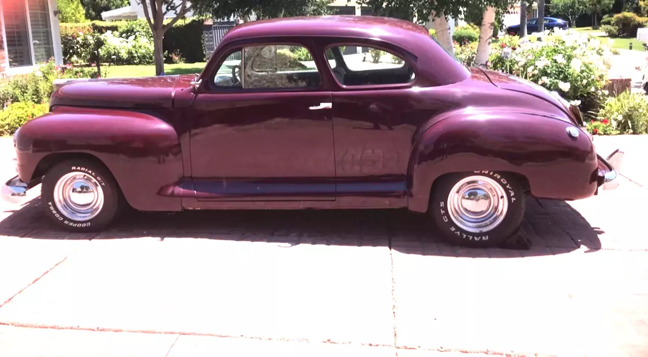 1947 Plymouth P-15C Coupe Special Deluxe California classic "Hotrod" style.