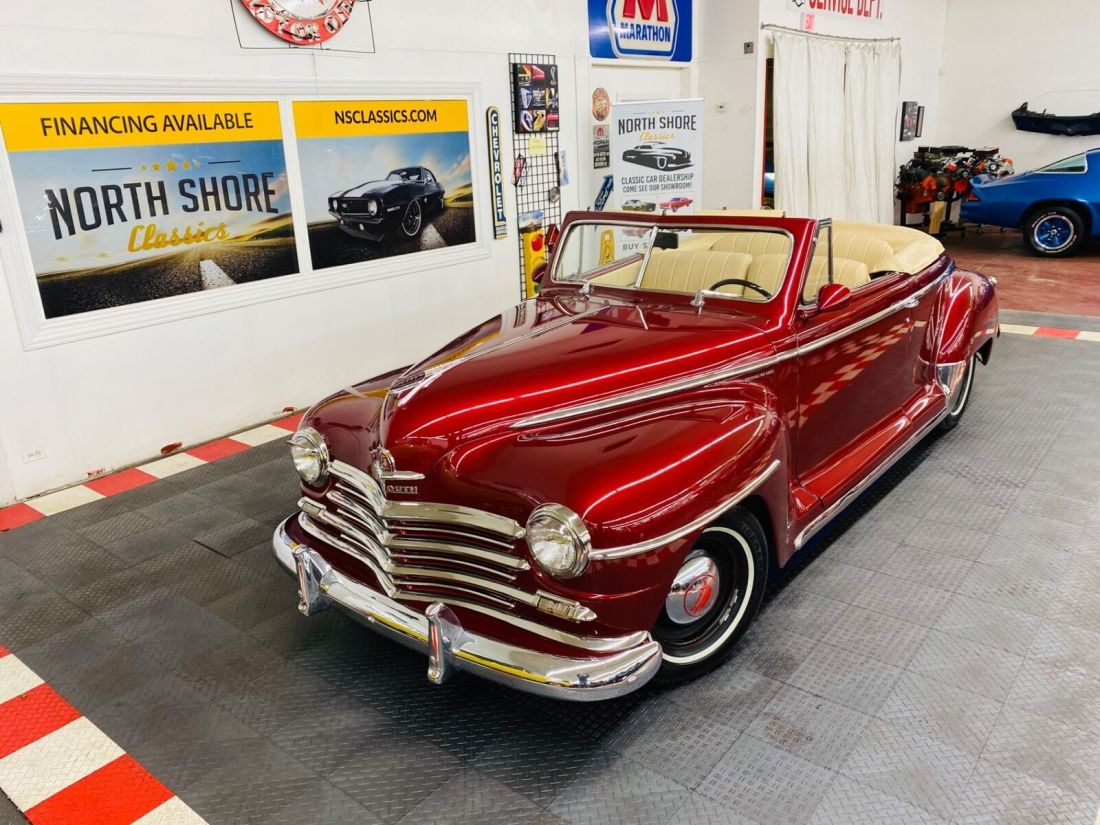 1947 Plymouth Special Deluxe, Red with 1,250 Miles available now! 1947 Plymouth Special Deluxe Convertible Street Rod ZZ4 Crate Motor - SEE VIDEO