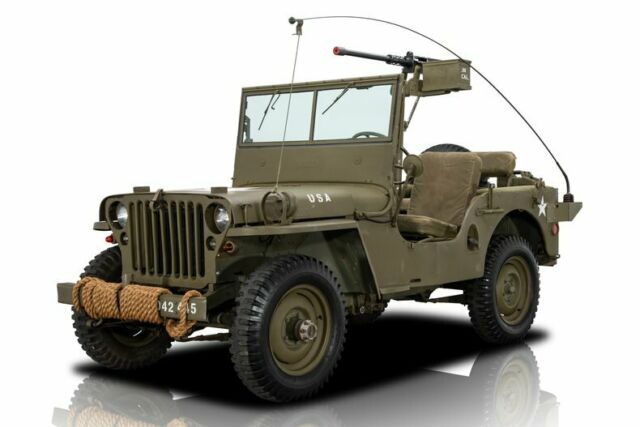 1947 Willys CJ-2A Jeep Olive Drab Jeep 134ci 4 cylinder 3 Speed Manual 1947 Willys CJ-2A Jeep