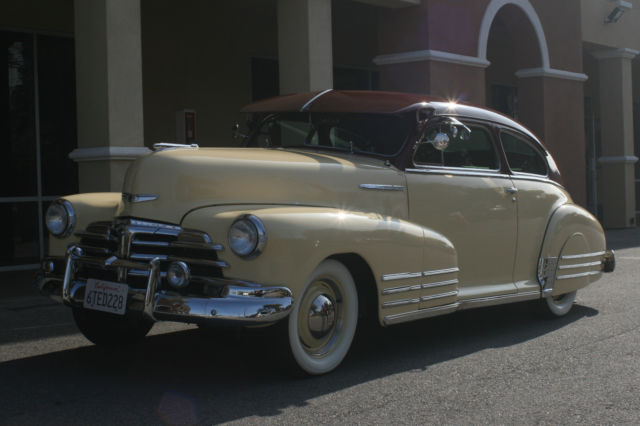 1948 Chevrolet Fleetline Aero Sedan with 235cc In line 6 Cylinder Engine 1948 Chevrolet 2 Door Coupe