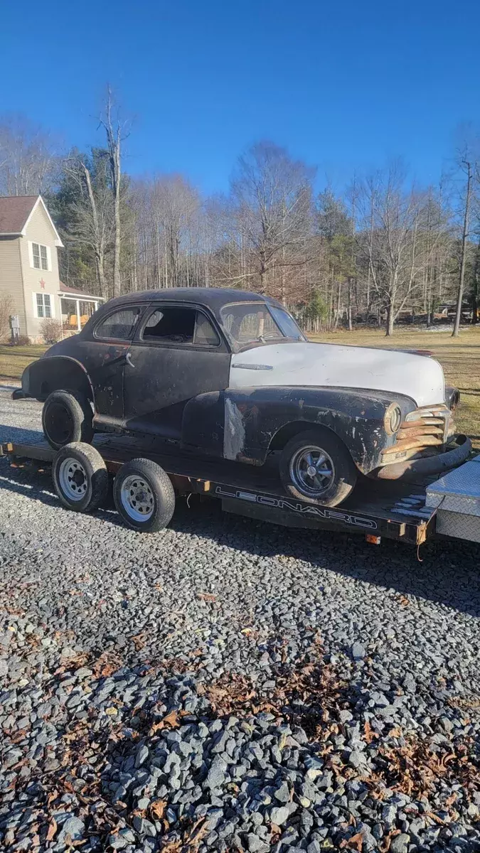 1948 Chevrolet Fleetmaster Sedan Black 2 door 1948 Chevrolet Fleetmaster 2 door