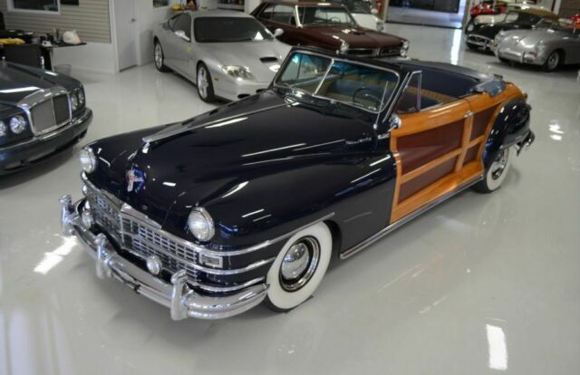 1948 Chrysler Town & Country Convertible 12237 Miles Blue Semiautomatic 1948 Chrysler Town & Country Convertible