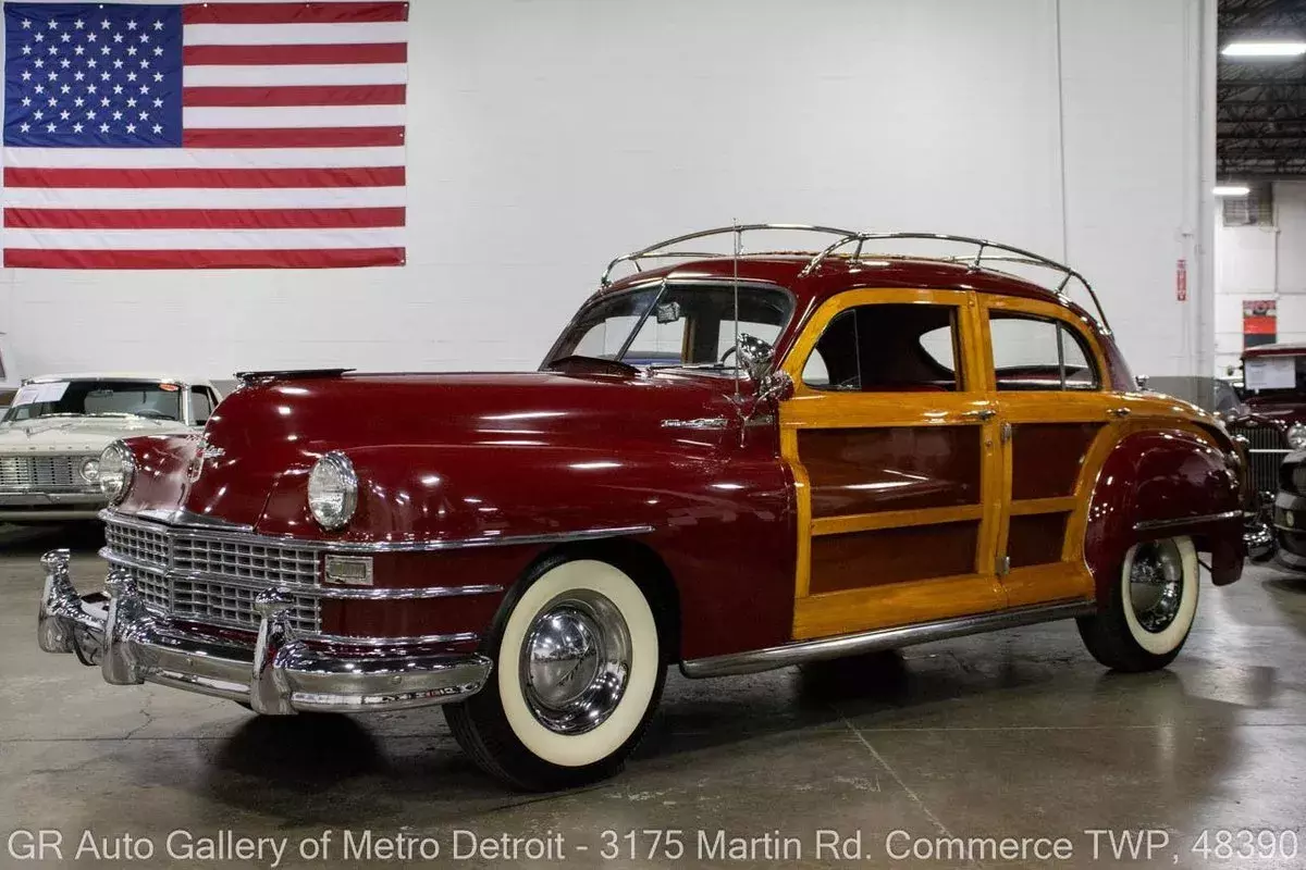 1948 Chrysler Town & Country Sedan 198 Miles Mahogany 4107cc Inline 6 3-Speed M 1948 Chrysler Town & Country Sedan