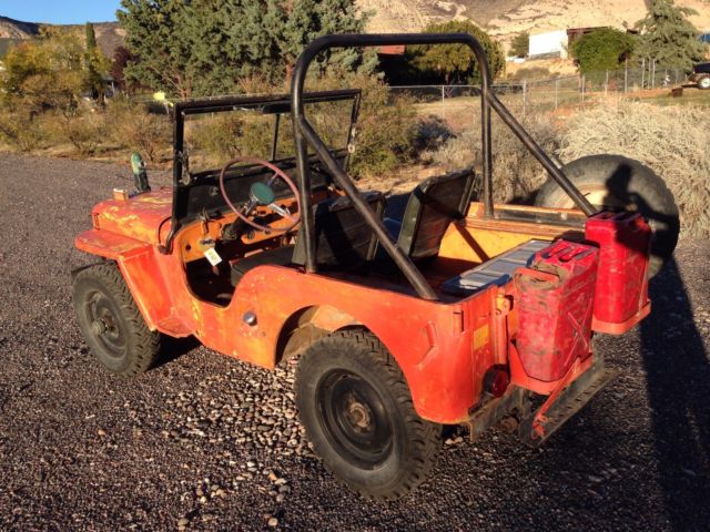 1948 CJ2 WILLY'S JEEP WILLYS CJ 4X4 RUNS GOOD MOAB ADVENTURE STOCK ENGINE 1948 Willys CJ2