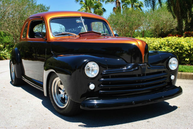 1948 Ford Deluxe Coupe Custom 350 V8 PS PB Tilt Fully Restored! - photo 2