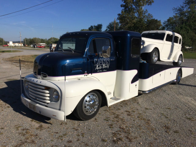 1948 Ford F-6 COE Cabover street rod car hauler 1948 Ford F-6 COE Cabover F-6