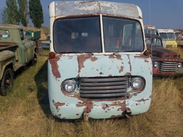 1948 FORD P-100 STEPVAN MOTORHOME RV! METRO VAN COE WAGON DIVCO PANEL RAT ROD 1948 Ford F-100