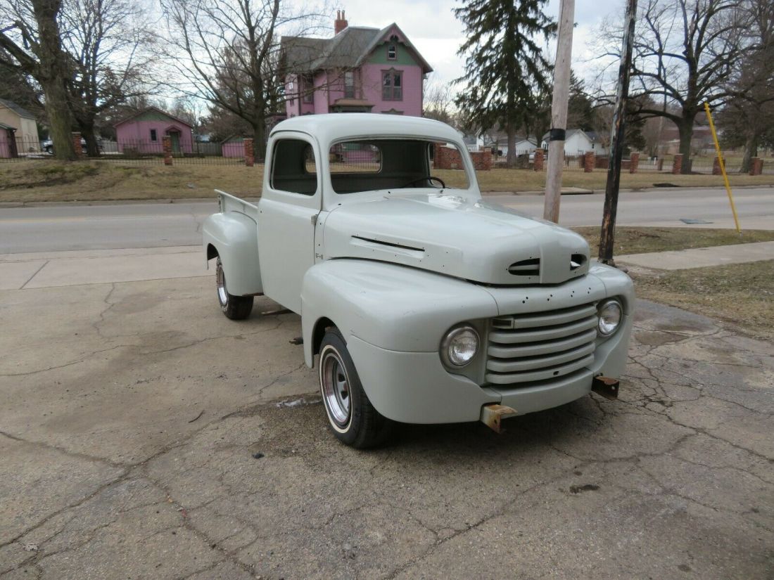 1948 FORD PICKUP TRUCK F1 ORIGINAL MOTOR V8 FLATHEAD 3 SPEED NICE RUST FREE 49 1948 Ford Other