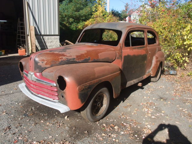 1948 ford super deluxe sedan rolling shell solid gm rear and frt. sub frame 1948 Ford super deluxe