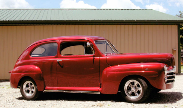 1948 Ford Tudor Custom Hot Rod Sedan Cruiser Lincoln V8 Auto Trans Clear Title 1948 Ford Tudor 2 Door