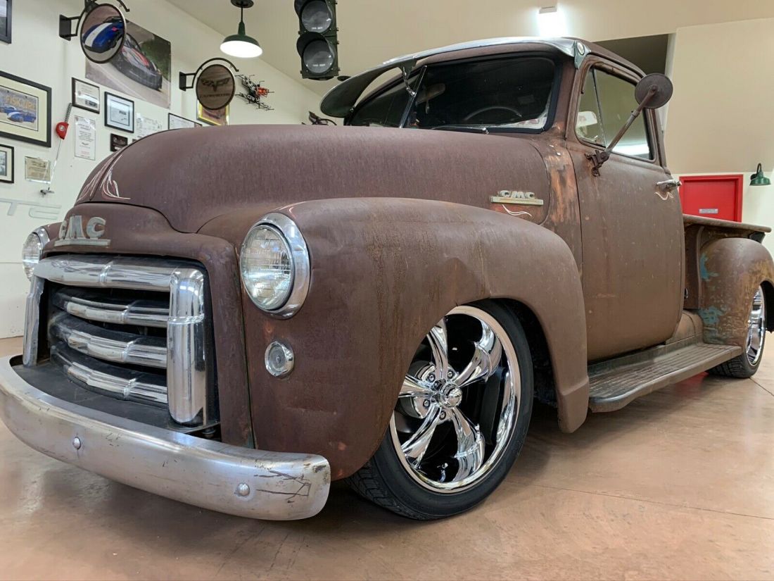1948 GMC 100 LS Swapped Bad Ass Slammed Pro Street Hotrod Patina Ratrod Shop Trk 1948 GMC 100 LS Swap Badass Pro Street Hotrod Patina Shop Truck