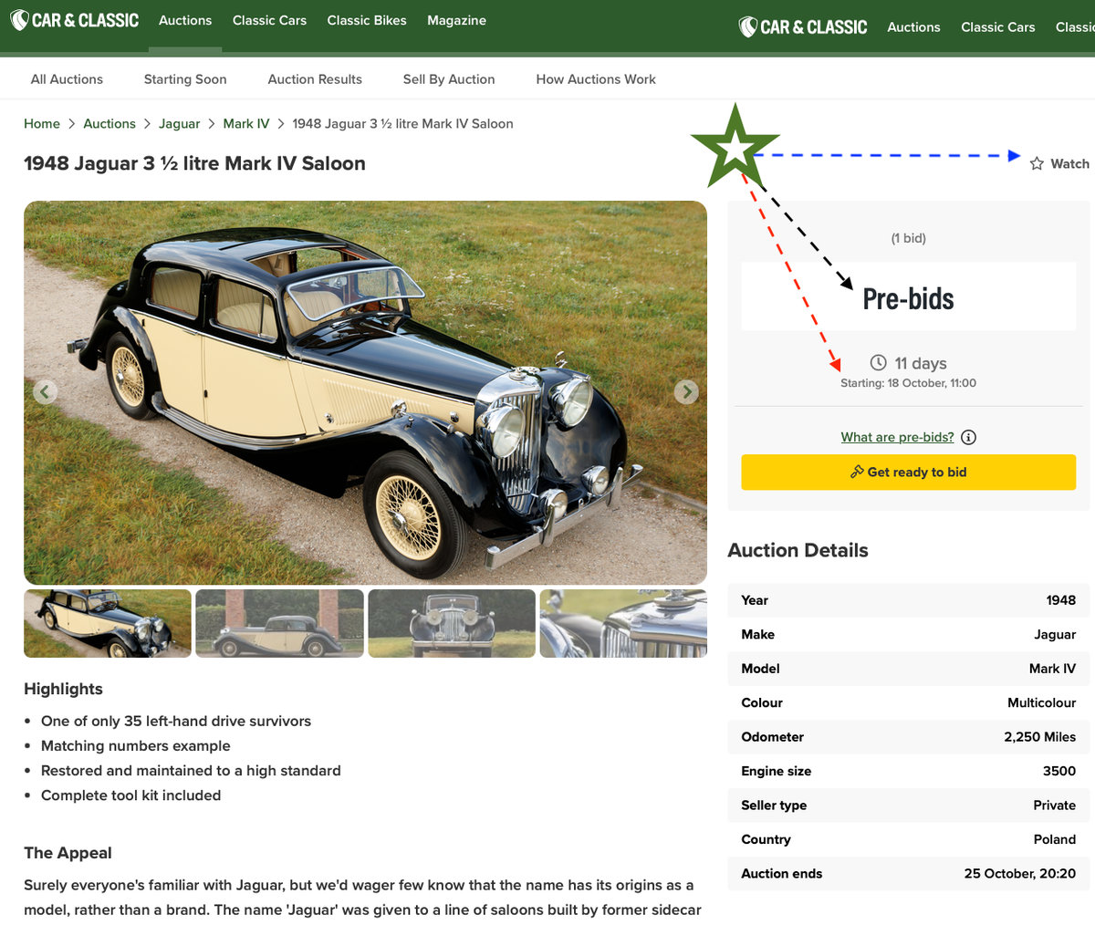 1948 Jaguar MK IV 3 1/2 Litre - photo 2