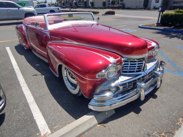 1948 Lincoln Continental Convertible Red RWD Automatic 1948 Lincoln Continental