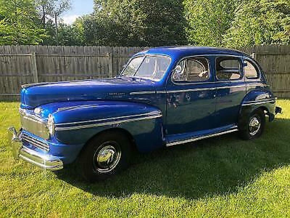 1948 Mercury sedan Flathead Dual Carbs Headers VERY NICE Great Driver Blue SHARP 1948 Mercury Other