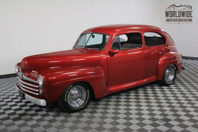 1948 Red HOLLEY 4-BARREL CARB AUTO! 1948 Ford SEDAN HOLLEY 4-BARREL CARB AUTO
