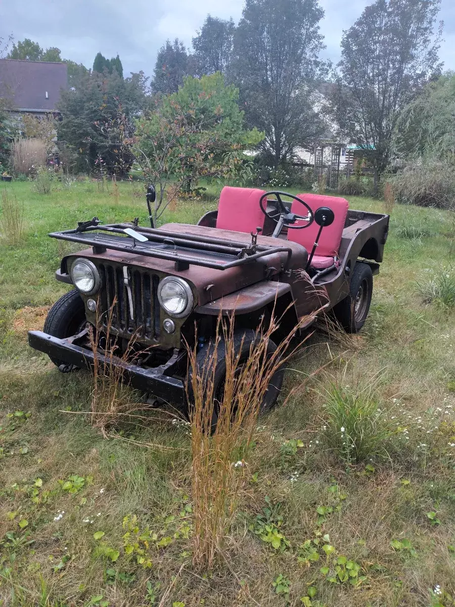 1948 Willys CJ-2A SUV Red 1948 Willys CJ-2A