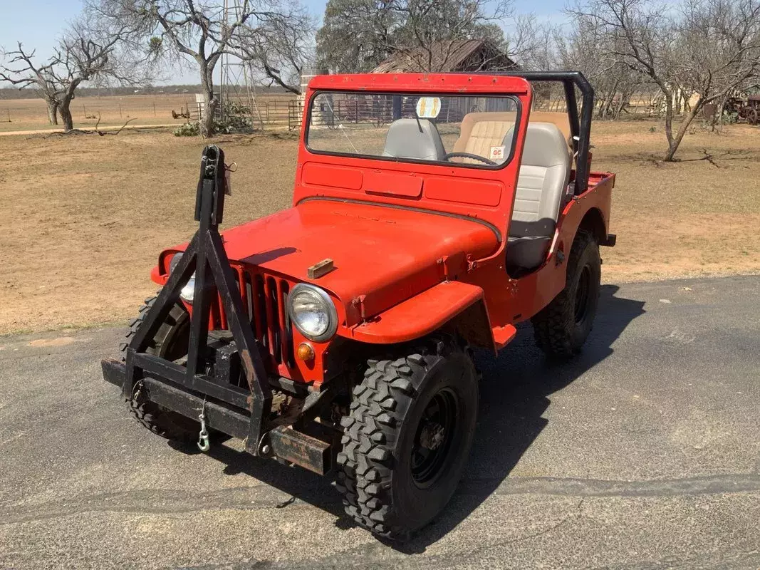 1948 Willys Jeep 1 Miles Red 327 V8 3-Speed 1948 Willys Jeep