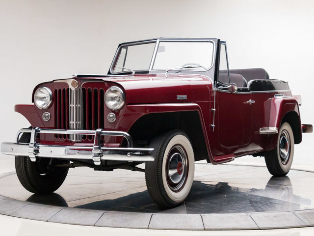 1948 Willys Jeepster 148.5 CID 3 Speed Manual Roadster Dark Red Metallic 1948 Willys Jeepster --