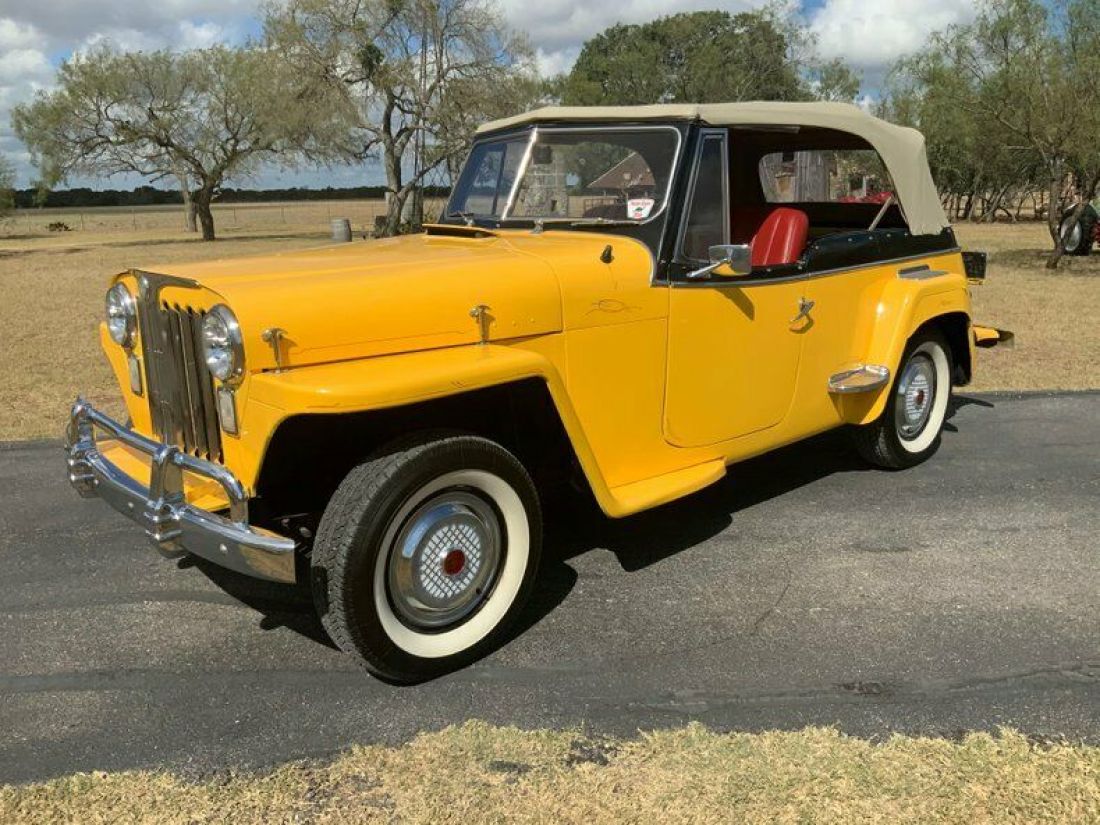 1948 Willys Jeepster 302 V8, PS, PB, Auto 14647 Miles Michigan Yellow Jeep 302 V 1948 Willys Jeepster 302 V8, PS, PB, Auto