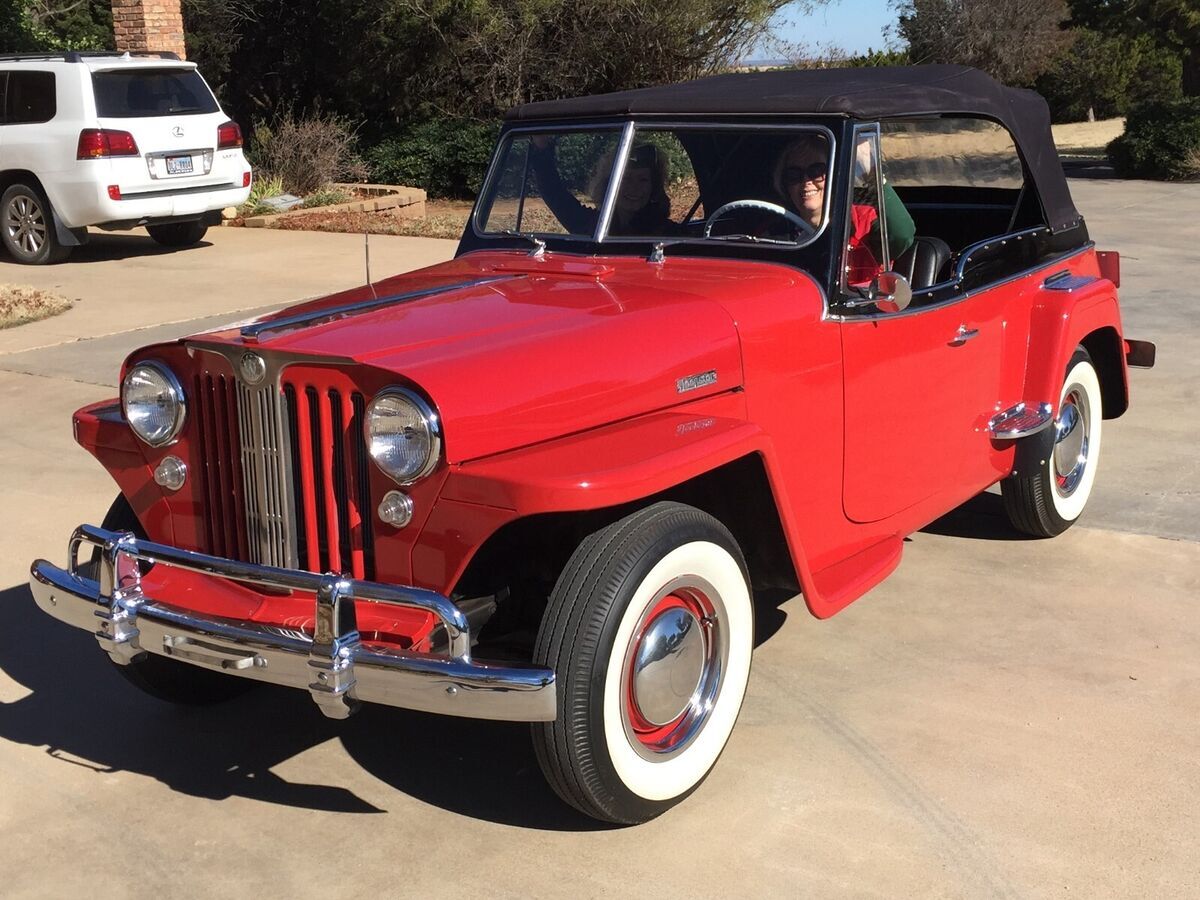 1948 Willys Jeepster black interior in excellent condition - photo 13