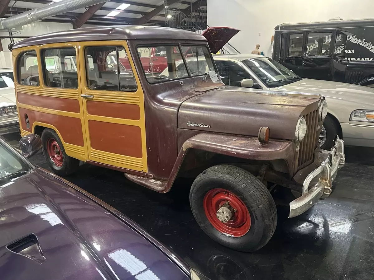 1948 Willys-Overland Rural Red station wagon 1948 Willys-Overland Rural station wagon