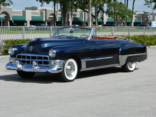 1949 Cadillac Series 62 Convertible Metallic Blue with Red Runs Amazing Stunning 1949 Cadillac Convertible