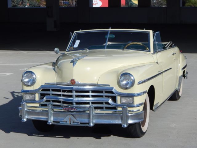 1949 Chrysler Windsor Series Highlander Convertible Fluid Drive Low Mile CA Car - photo 2
