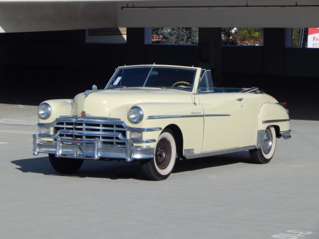 1949 Chrysler Windsor Series Highlander Convertible Fluid Drive Low Mile CA Car - photo 8