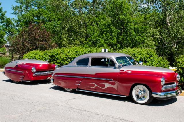 1949 Mercury Eight Custom Coupe with matching steel trailer 1949 Mercury Eight Custom Custom
