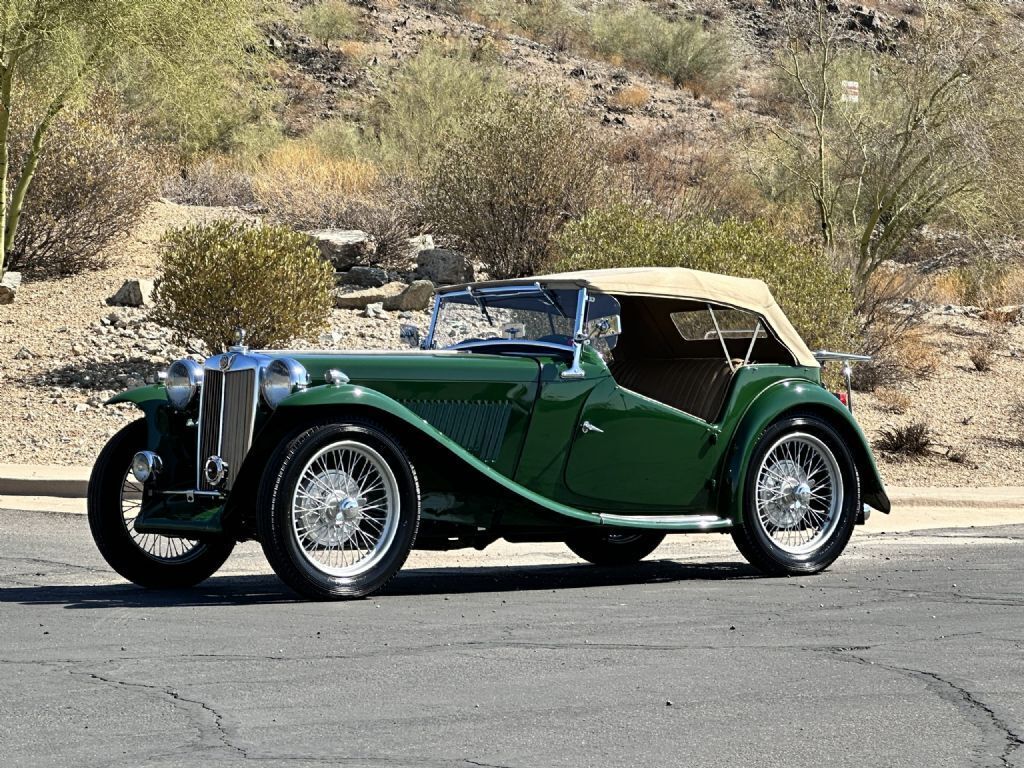 1949 MG TC 63320 Miles British Racing Green Roadster 1949 MG T-Series