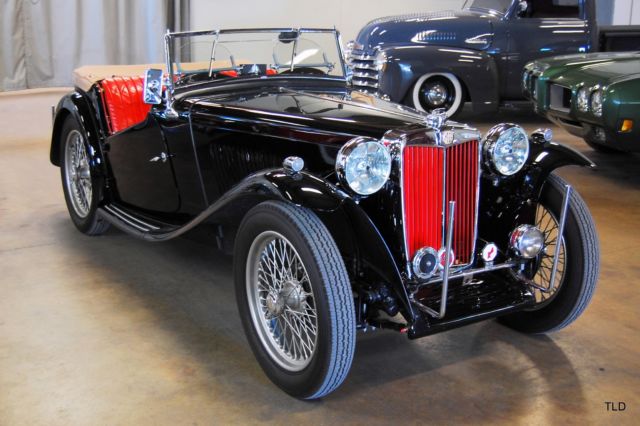 1949 MG TC, Black with 3985 Miles available now! 1949 MG TC Roadster