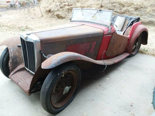 1949 MG TC Original California British Sports Car English Convertible XPAG 1949 MG T-Series
