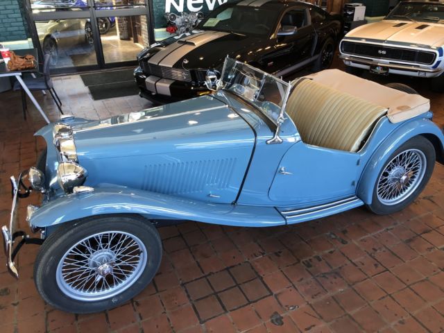 1949 MG TC/EXU 500 Miles BLUE CONVERTIBLE 1250CC MANUAL 1949 MG TC/EXU --