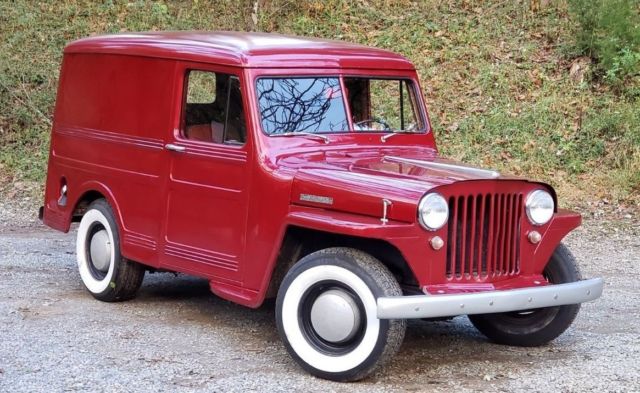1949 Red Metallic Willys Jeep Over Land Wagon 1949 Willys Custom Wagon