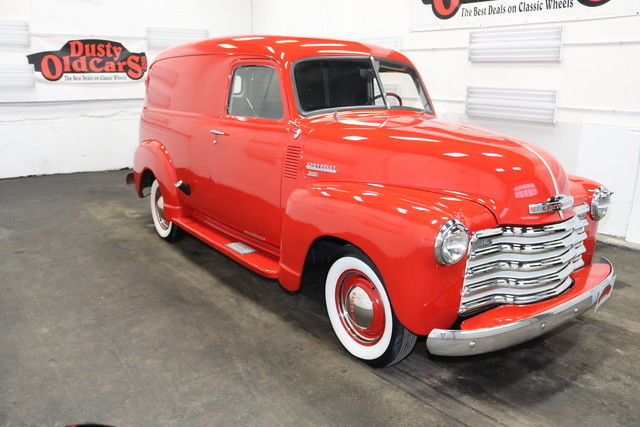 1949 Red Runs Drives Body Int Excel 216 I6 3spd manual! 1949 Chevrolet 3100 Panel Truck Runs Drives Body Int Excel 216 I6 3spd manual