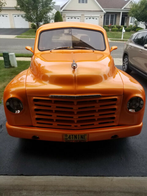 1949 Studebaker sunset yellow (orange) custom pickup truck 1949 Studebaker M5 Custom