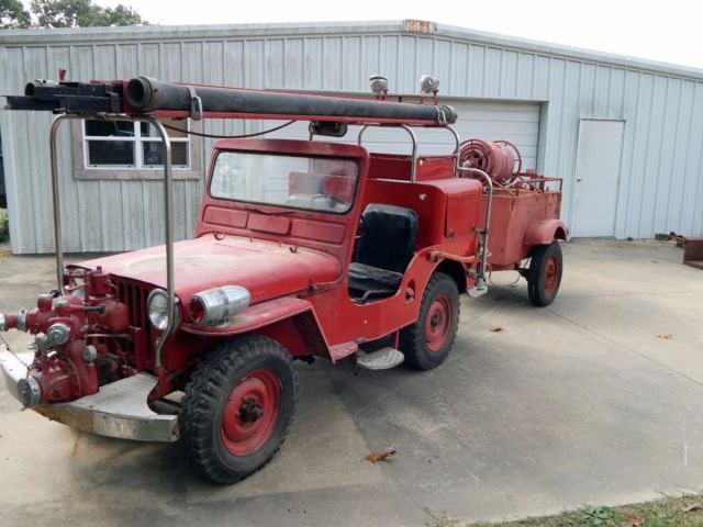 1949 Willys CJ3A Fire Engine Jeep. Boyer Conversion. Very Original / Barn Find. 1949 Willys CJ2A