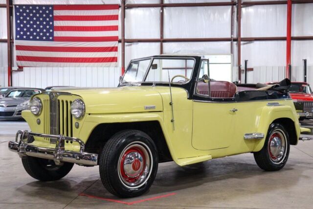 1949 Willys Jeepster 4194 Miles Yellow Convertible 4 Cyl Manual 1949 Willys Jeepster