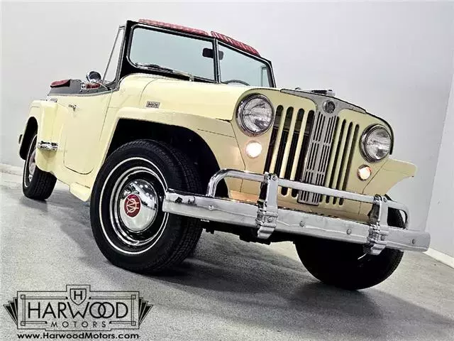 1949 Willys Jeepster Convertible 10086 Miles Cream Yellow Convertible 149 cubic 1949 Willys Jeepster Convertible