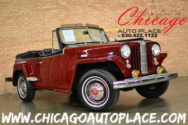 1949 Willys JEEPSTER - Extra Clean 1949 Willys RARE - COLLECTOR CAR - 4 SPEED - CONTINENTAL KIT