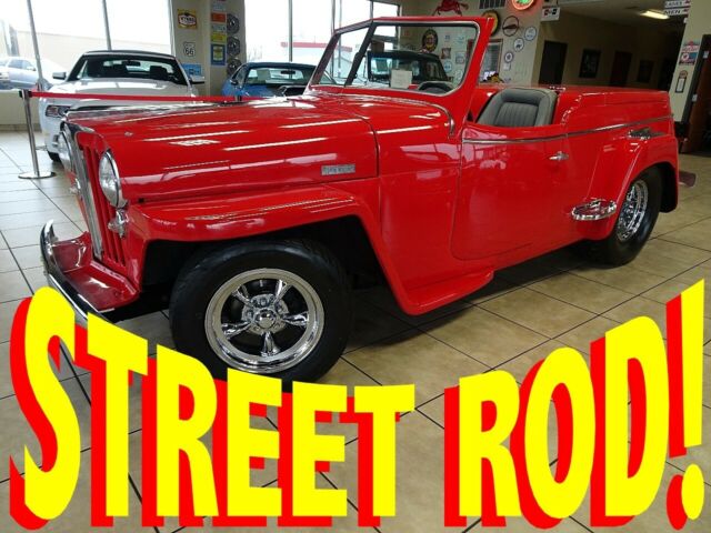 1949 Willys Jeepster Hot Rod 2500 Miles Red 302 Automatic 1949 Willys Jeepster Hot Rod