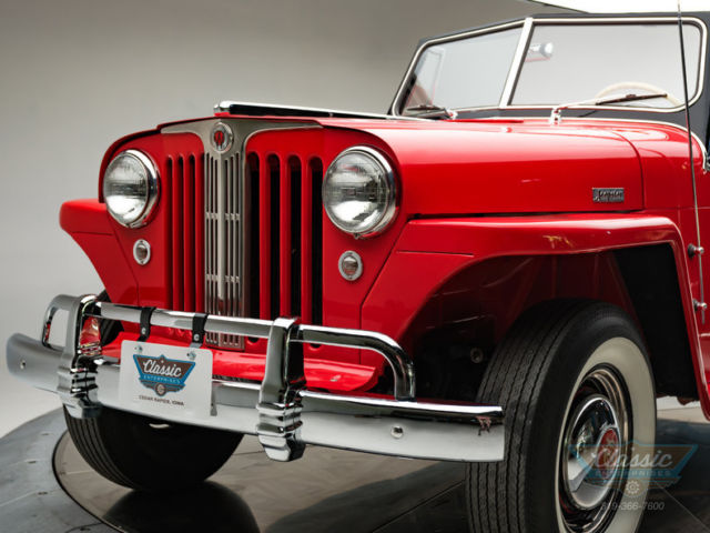 1949 Willys Jeepster Roadster 4 Cyl 3 Speed Manual Convertible Red 1949 Willys Jeepster Roadster