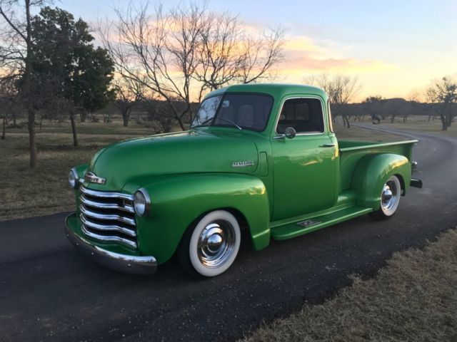 1950 Chevrolet 3100 5 window street rod clip 350 ps pb AC 6497 Miles Bright Gree 1950 Chevrolet Other Pickups 5 window street rod clip 350 ps pb AC