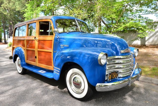 1950 CHEVROLET WOODY SUBURBAN, FRAME OFF RESTORATION, ORIGINAL, CHEVY, AACA 1950 Chevrolet SUBURBAN CAMP